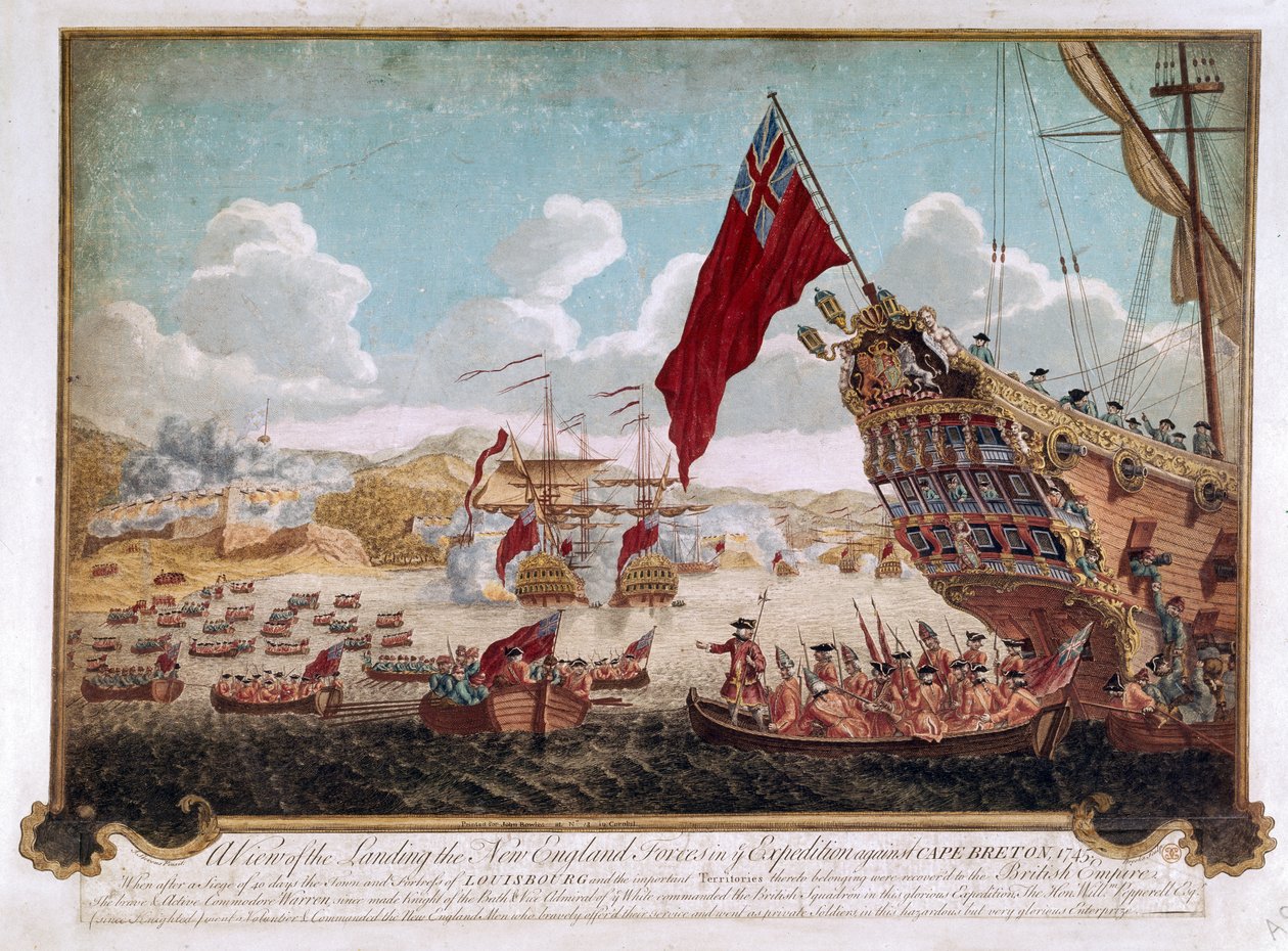 Erobringen av Louisbourg, 1745 av Justin Stevens