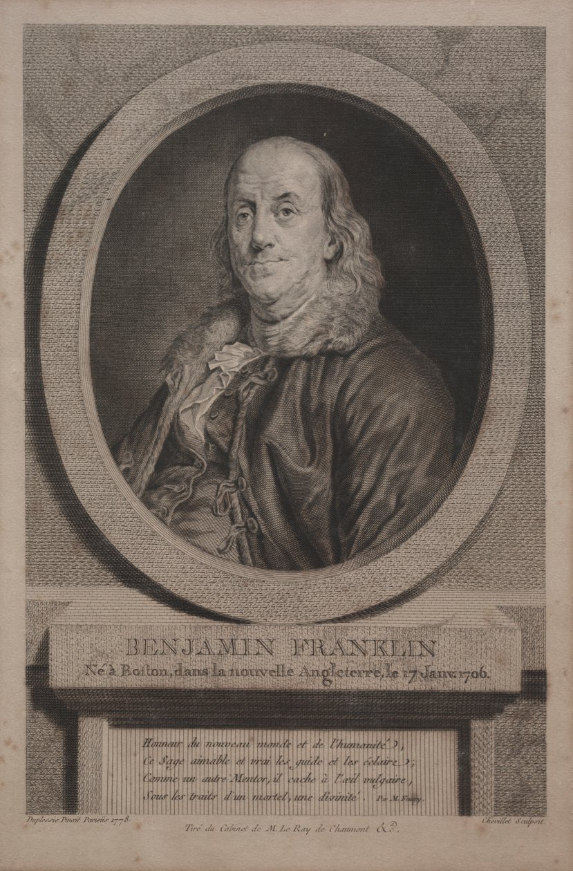 Benjamin Franklin av Justus Chevillet