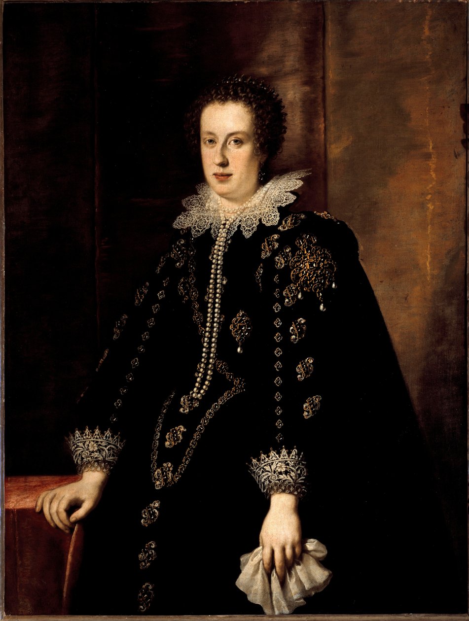 Portrett av Claude de Medicis (Claudia de Medici) (1604-1648) Hustru til hertugen av Urbin Federico della Rovere daværende erkehertug Leopold V av Østerrike Tyrol Maleri av Justus Sustermans (1597-1681) Firenze fra 1600-tallet, Pitti-palasset av Justus Sustermans