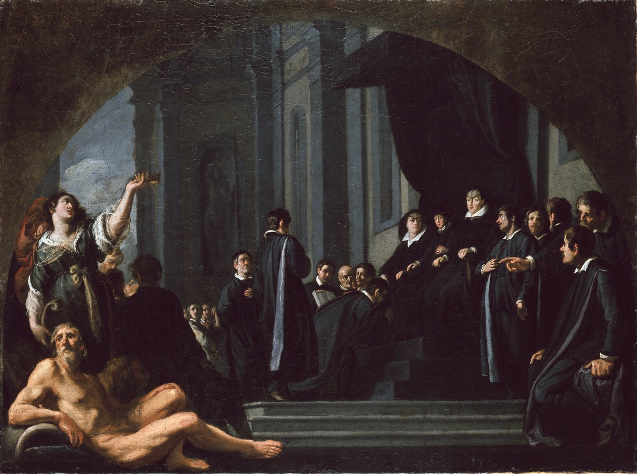 Senatorene i Firenze sverger troskap til Ferdinando II de