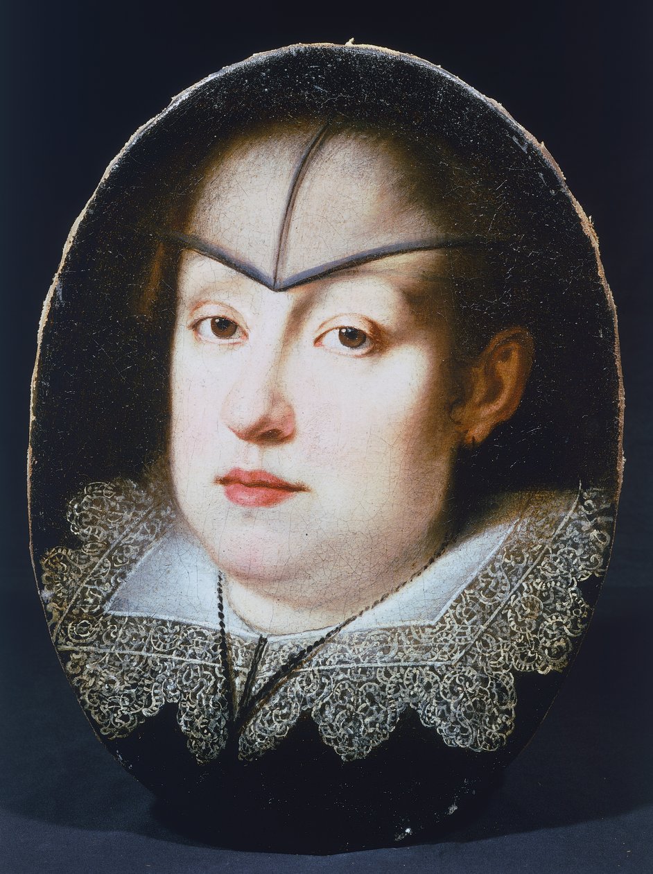 Portrett av erkehertuginne Maria Maddalena av Østerrike (1610-1670) (Graz av Justus Suttermans
