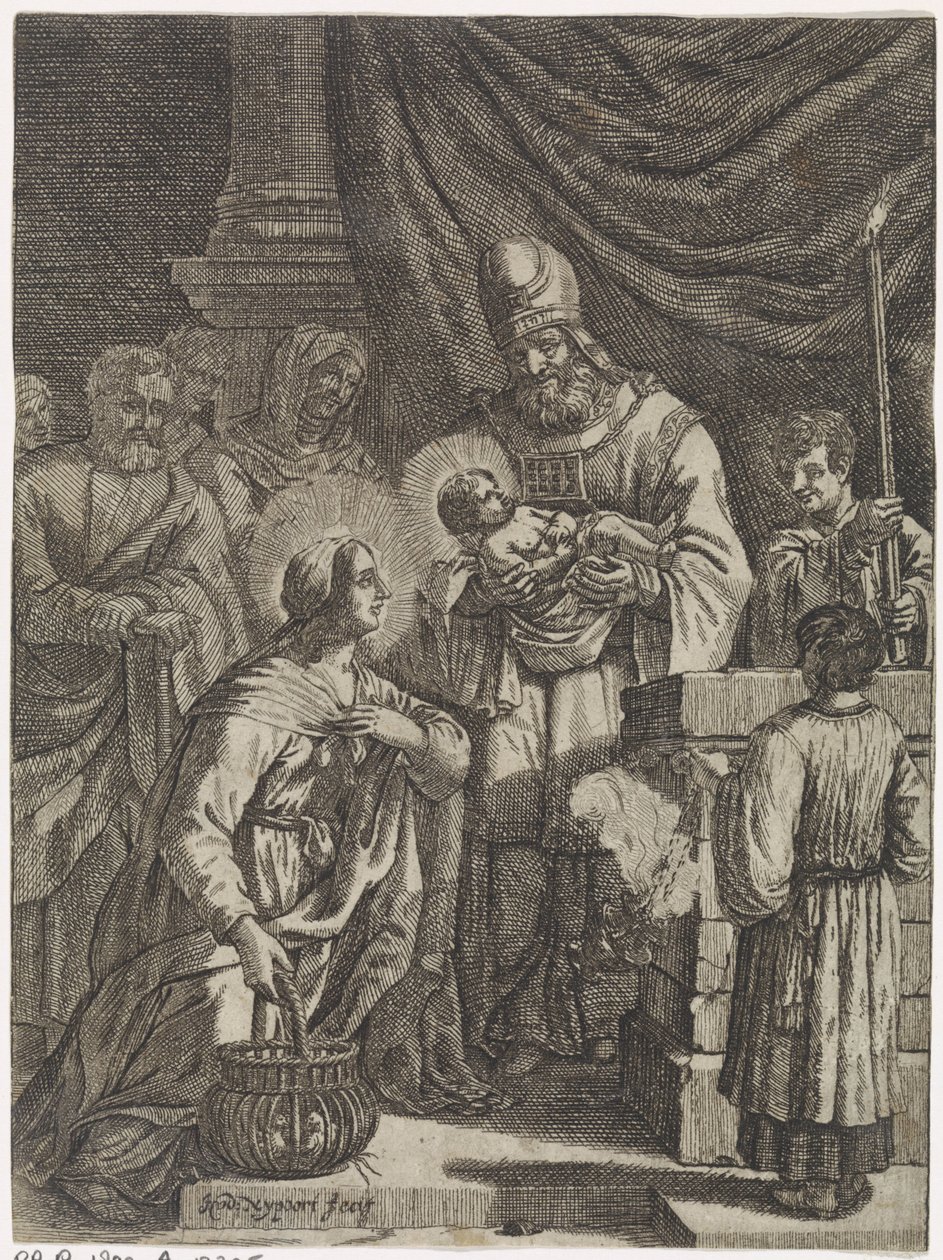Presentasjon av Kristus i tempelet av Justus van den Nijpoort
