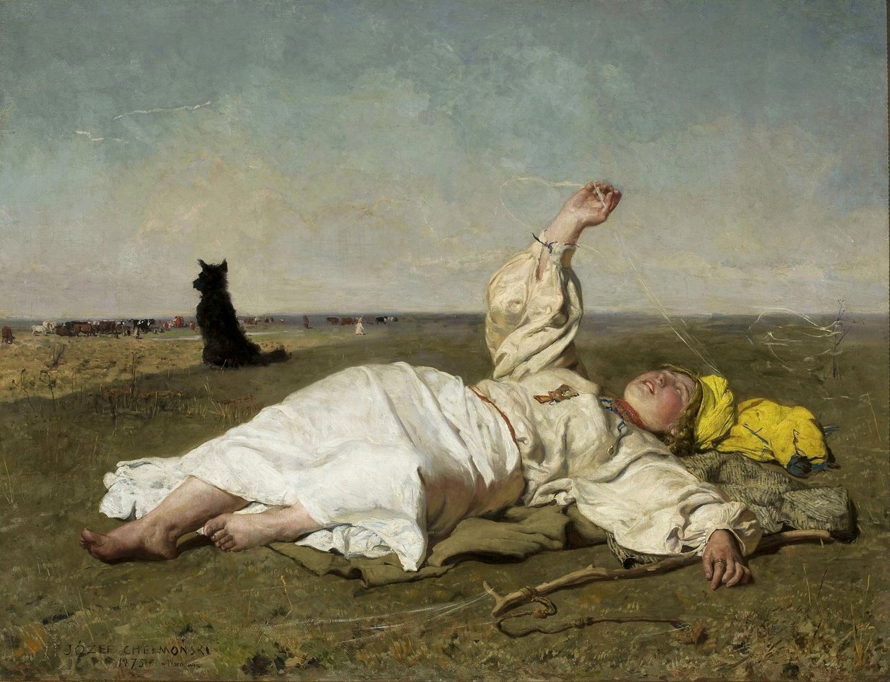 indisk sommer av Józef Chełmoński