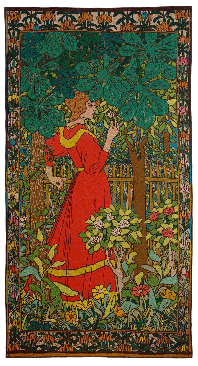 Dame i rødt av József Rippl Rónai