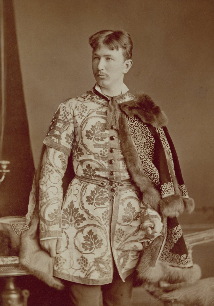 Ungarsk stormann, ca. 1870-80 (sepia-bilde) av József Borsos