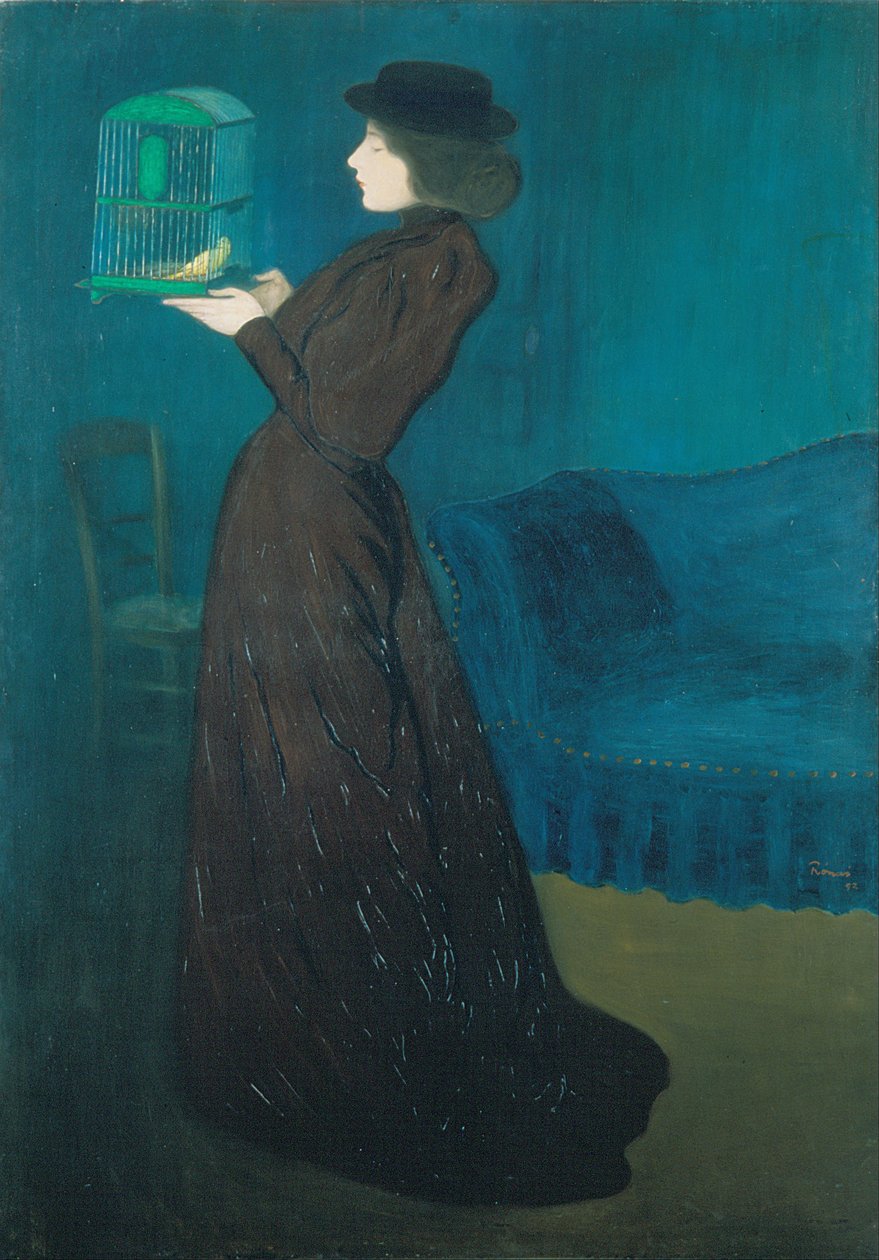 Kvinne med et fuglebur av József Rippl Rónai