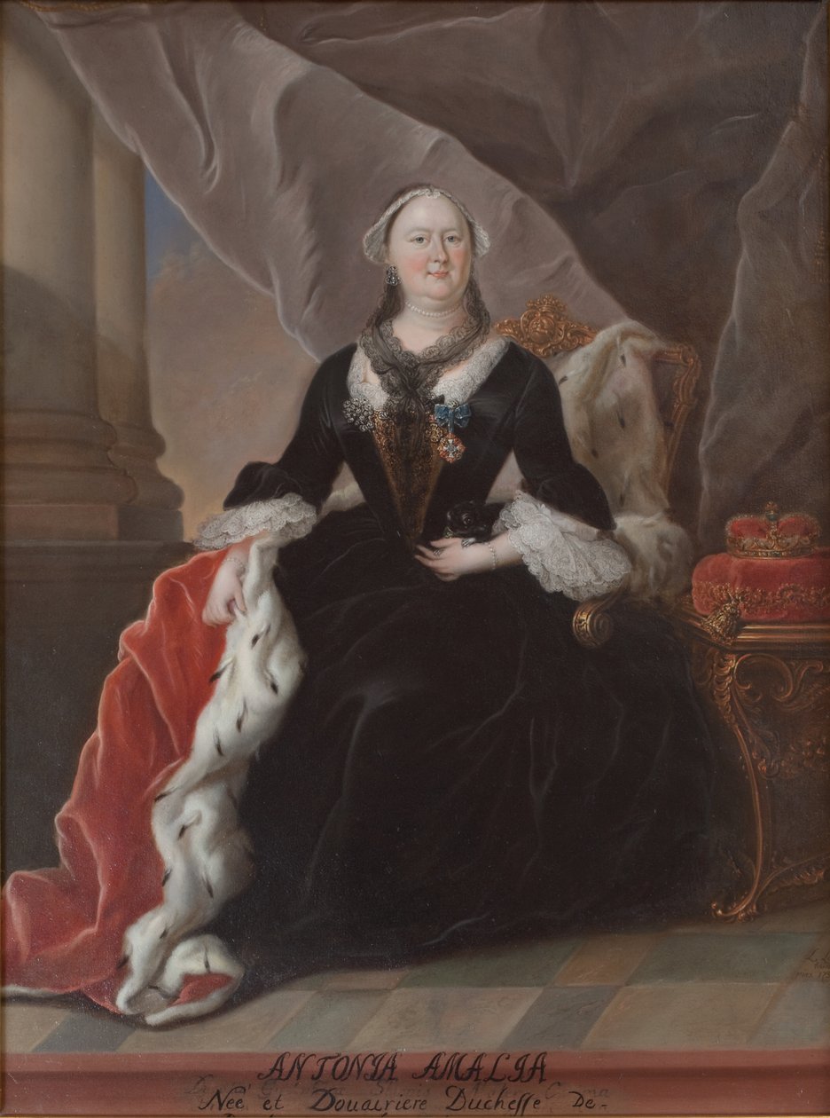 Antonia Amalia. Hertuginne av Brunswick og Lüneburg. Født 22. april 1696 av KMS Stroe 16 H Ubekendt