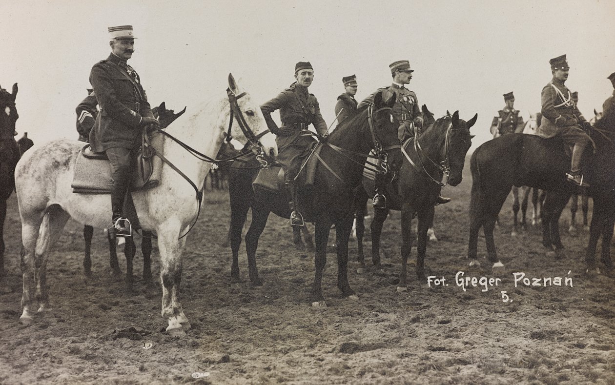 Album Jack Bosio - War Campaign 1917-1920: Militært oppdrag i Polen (Warszawa - Posen) mars-april 1919, et hestebatteri i Posen (Poznan), 03-041919 av K. Greger