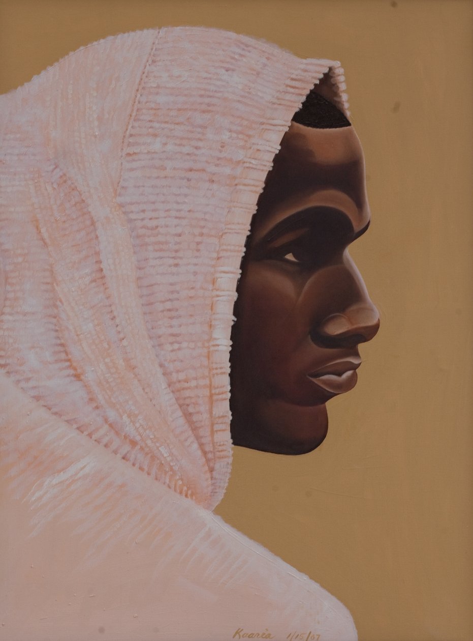 Hood Boy, 2007 (olje og akryl på lerret) av Kaaria Mucherera
