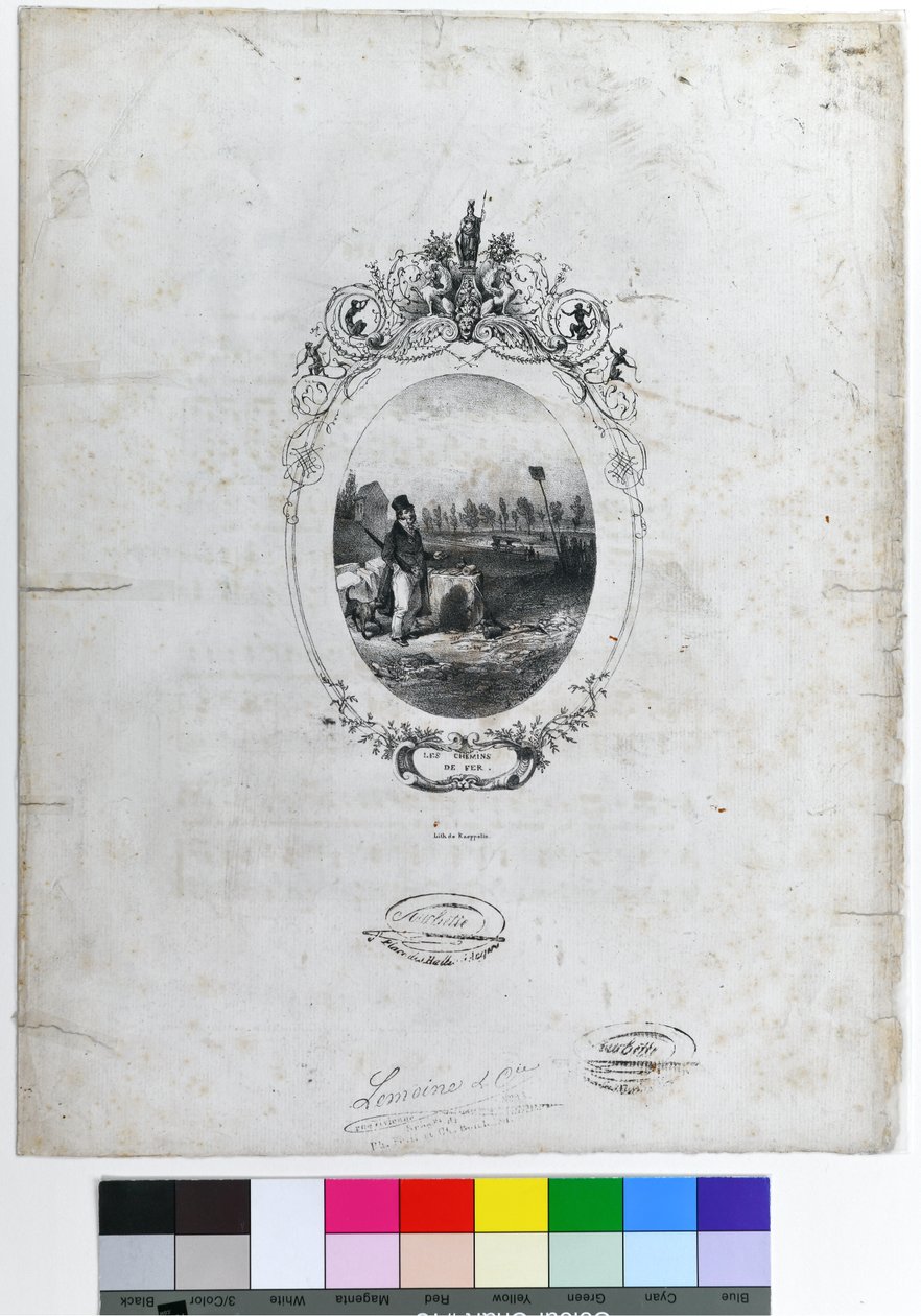 quot;Jernbanenequot;, ca. 1840 (litografi på papir) av Kaeppelin et Compagnie