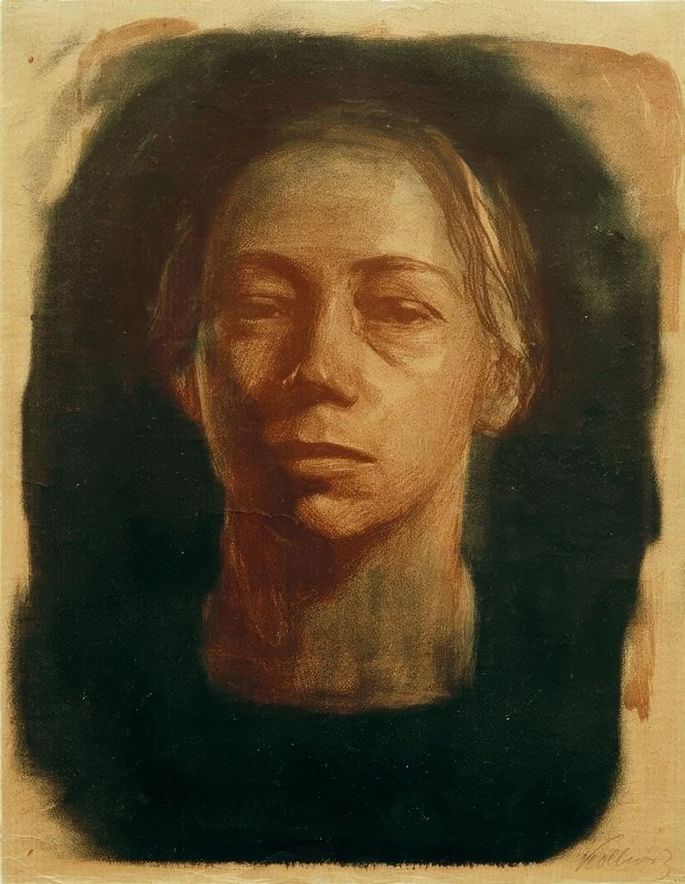 Selvfølelse og ansikt av Käthe Kollwitz
