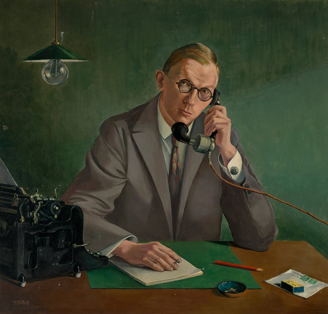 portrett dr E. Müller-Kamp av Käthe Hoch