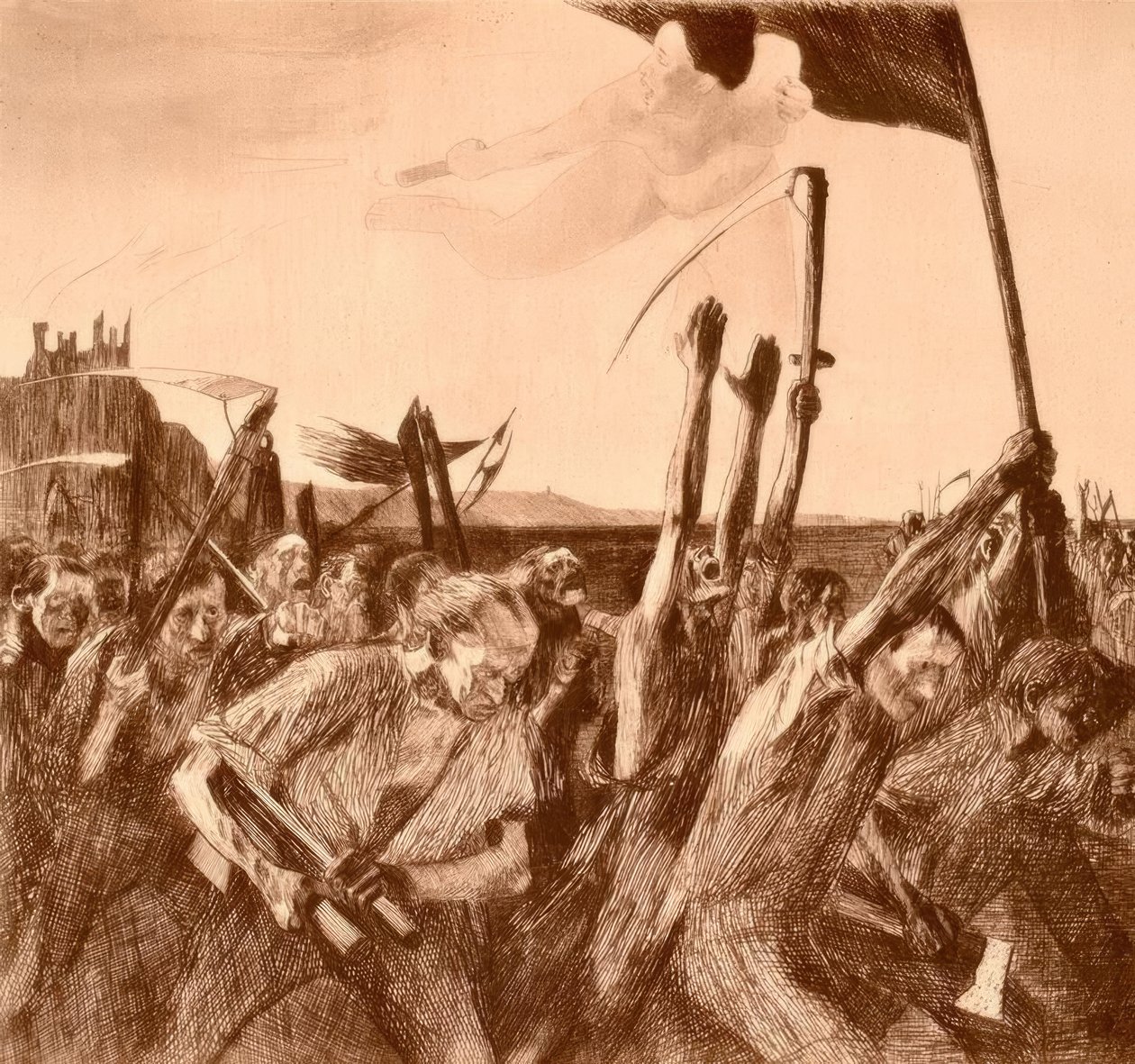 opprør av Käthe Kollwitz