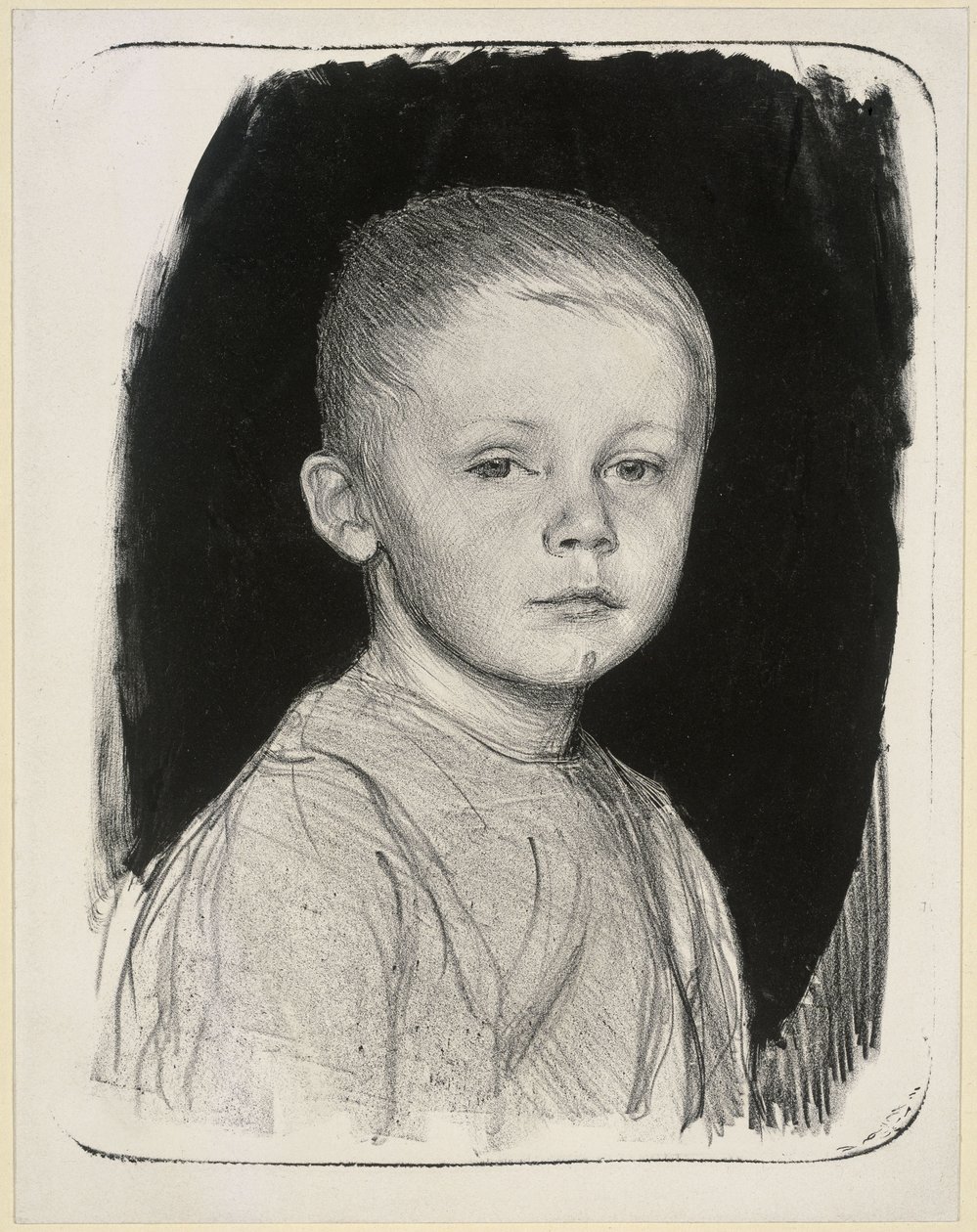 Portrett av Hans Kollwitz av Käthe Kollwitz