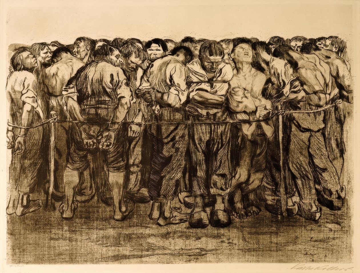 Fangene av Käthe Kollwitz