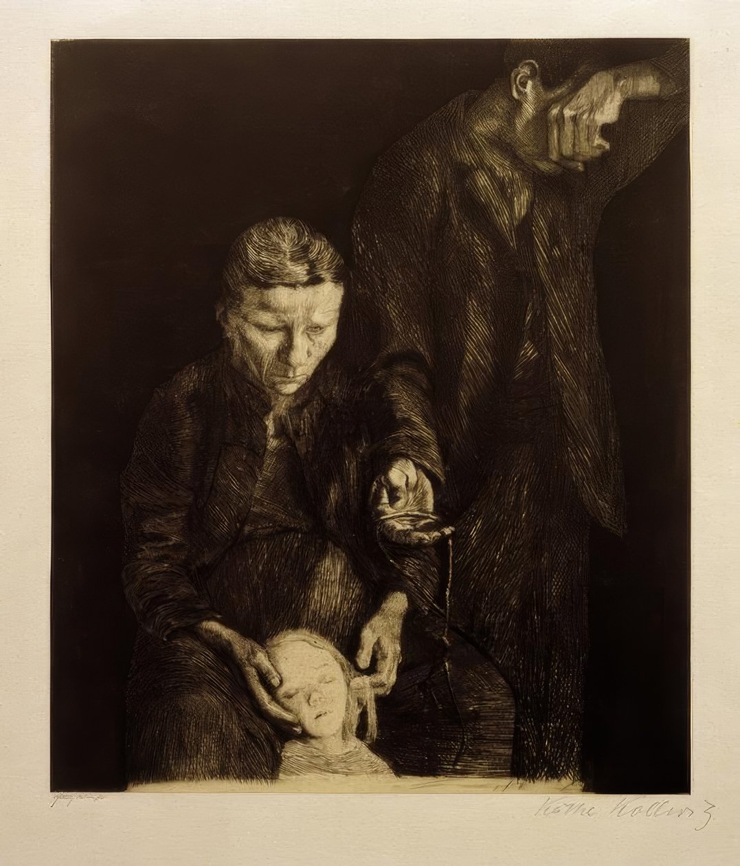 K. Kollwitz, tråkket på av Käthe Kollwitz