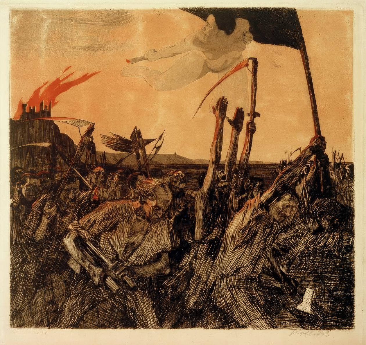 Käthe Kollwitz, opprør av Käthe Kollwitz