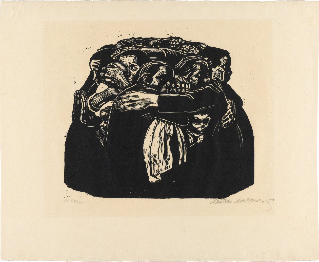 Krig, blad 6: Mødrene av Käthe Kollwitz