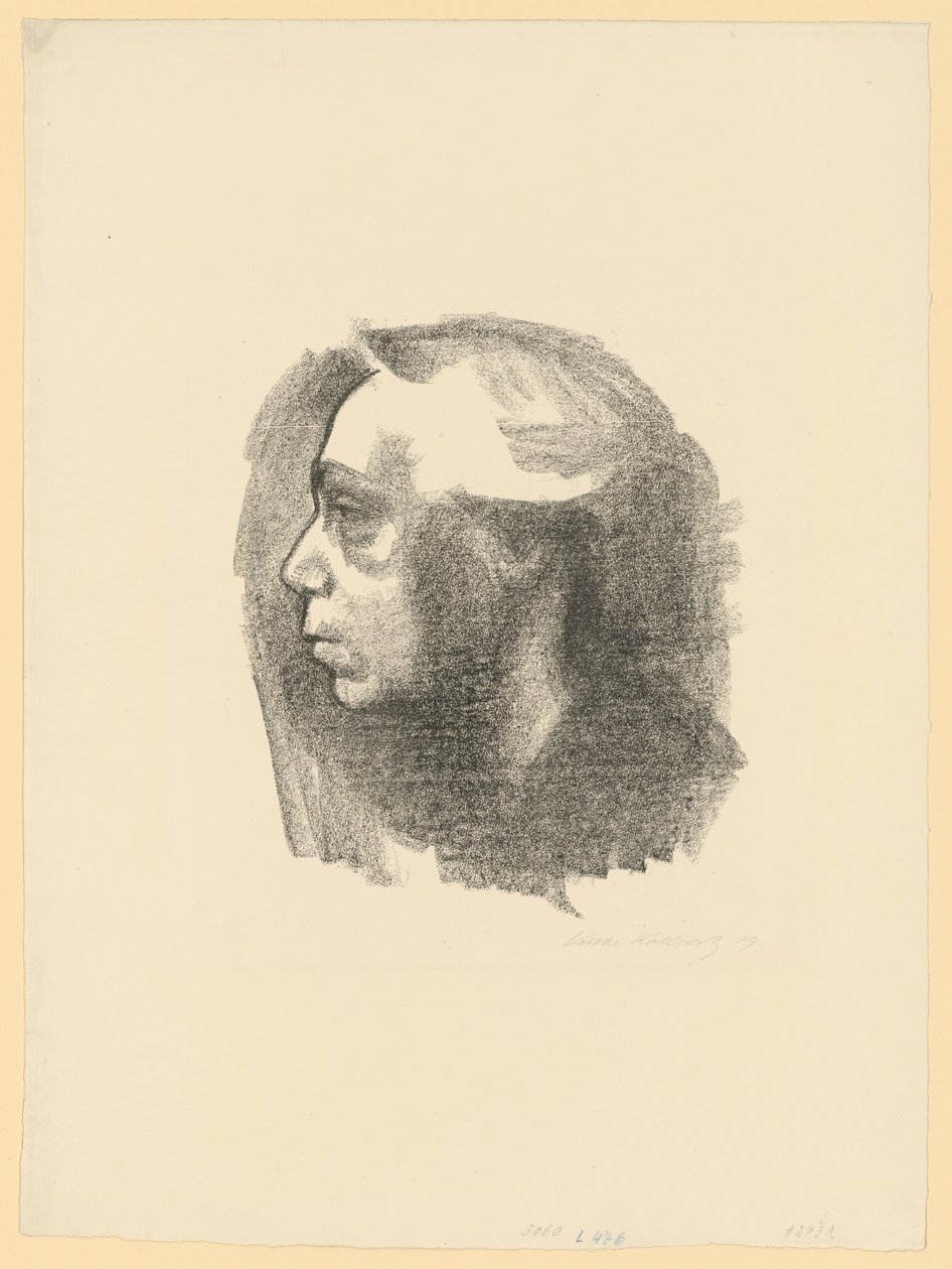 Selvportrett (1. tilstand) av Käthe Kollwitz