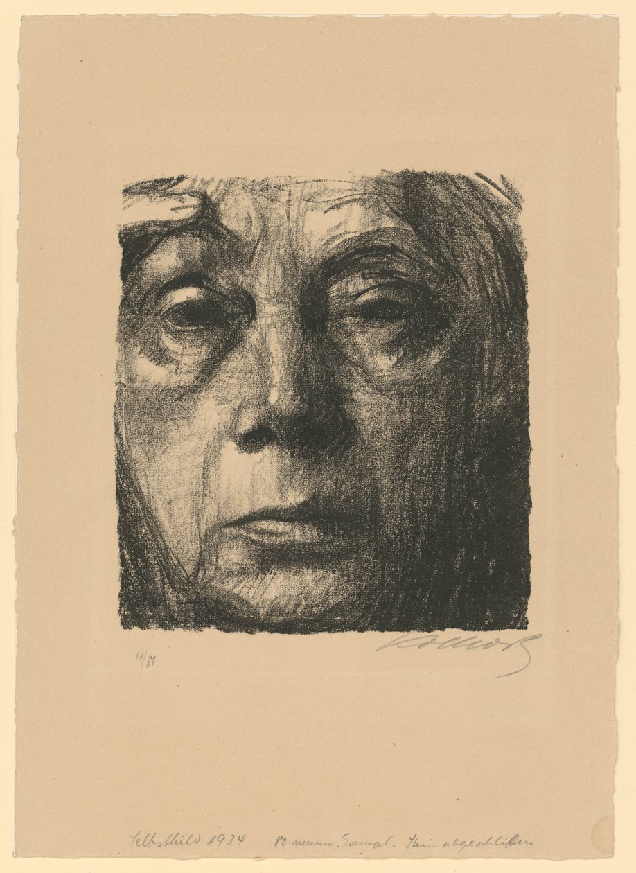 Selvportrett av Käthe Kollwitz