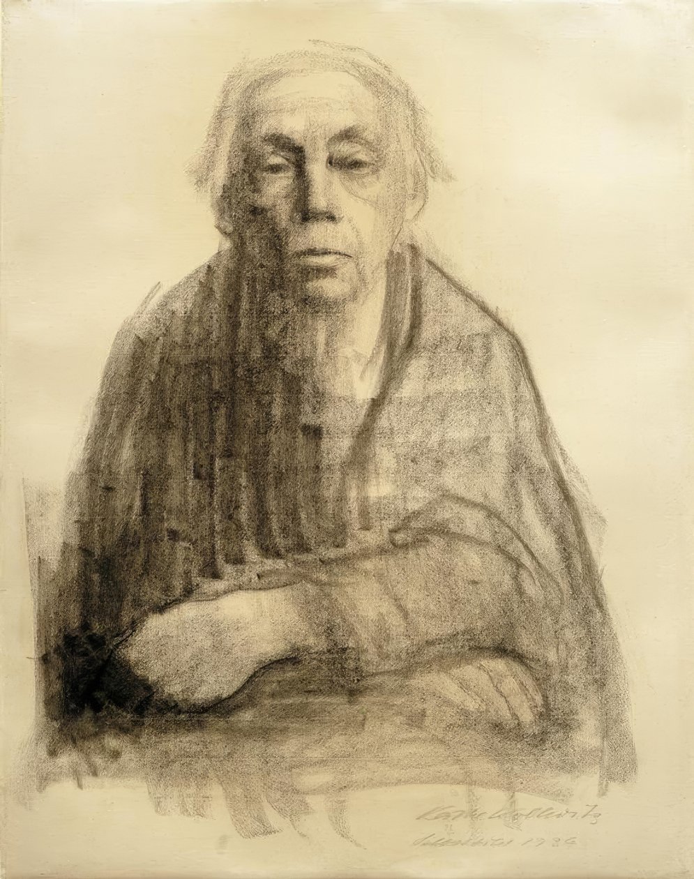 Selvportrett av Käthe Kollwitz