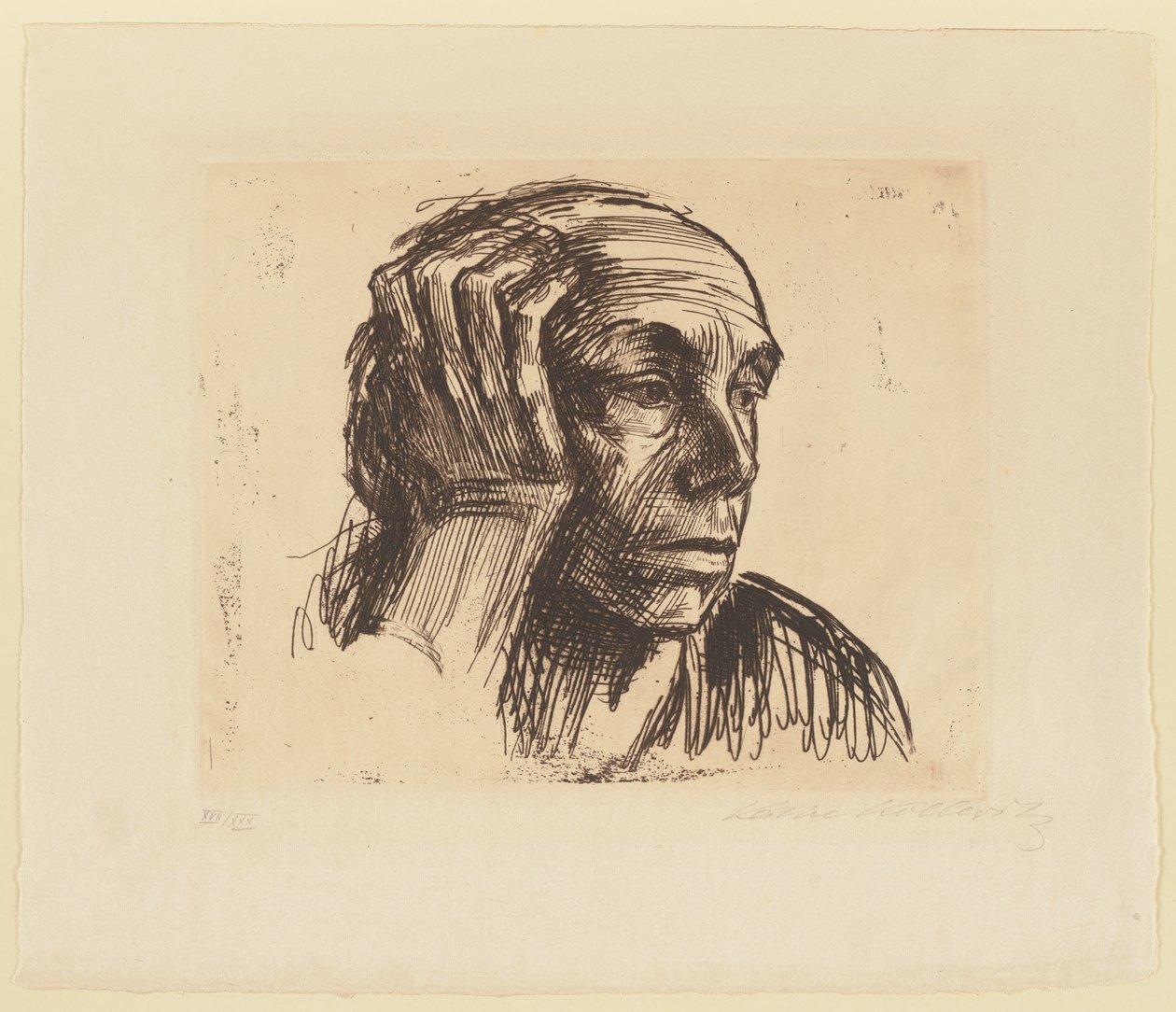 Selvportrett av Käthe Kollwitz