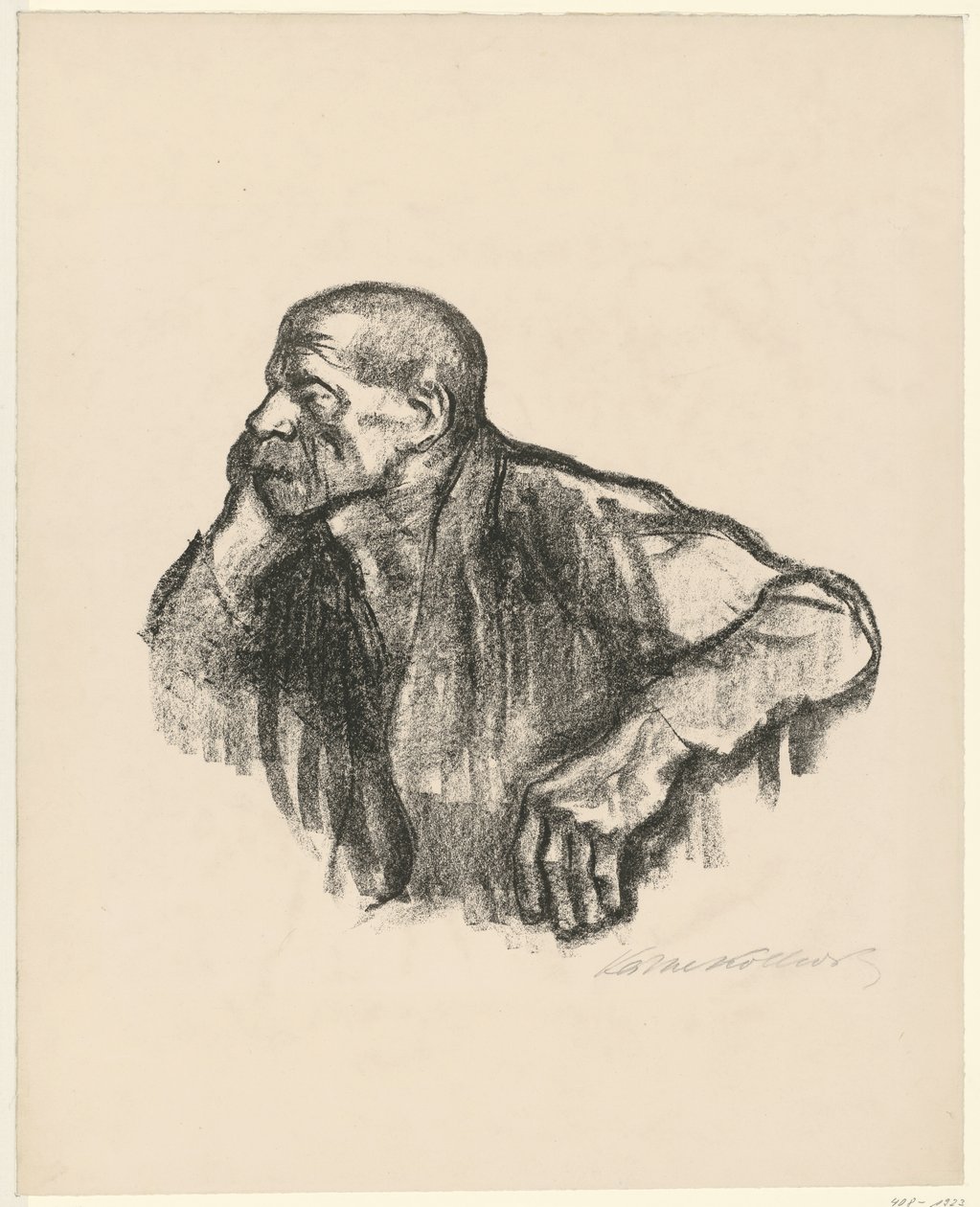 Sittende arbeider av Käthe Kollwitz