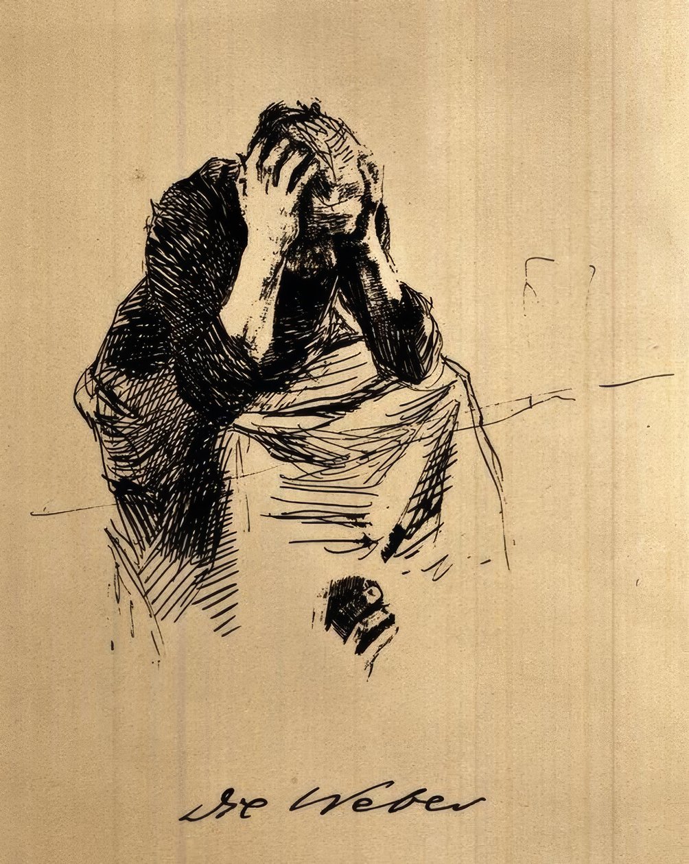 Sørgende kvinne av Käthe Kollwitz