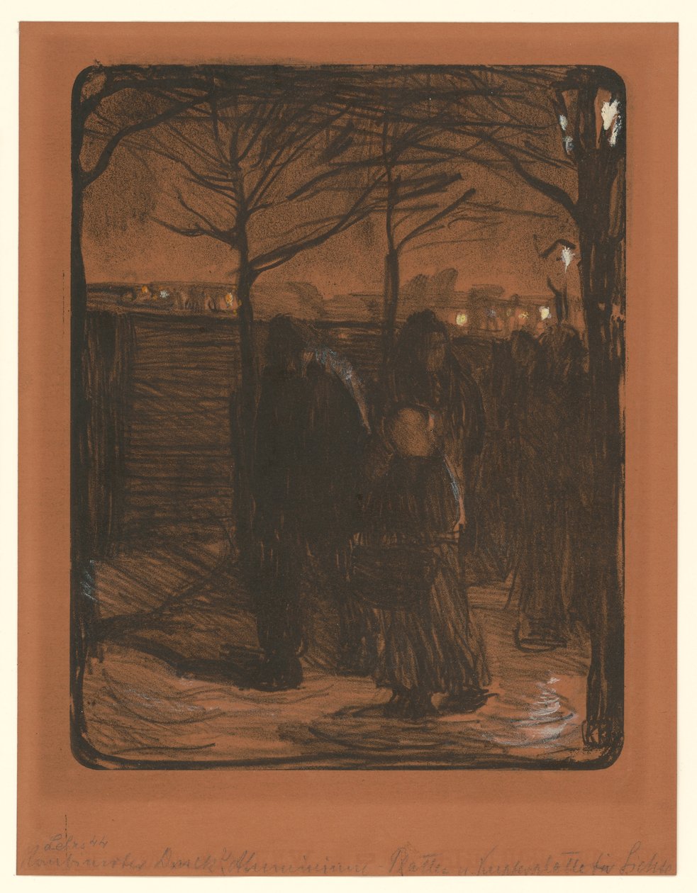 Forstad (første tilstand) av Käthe Kollwitz