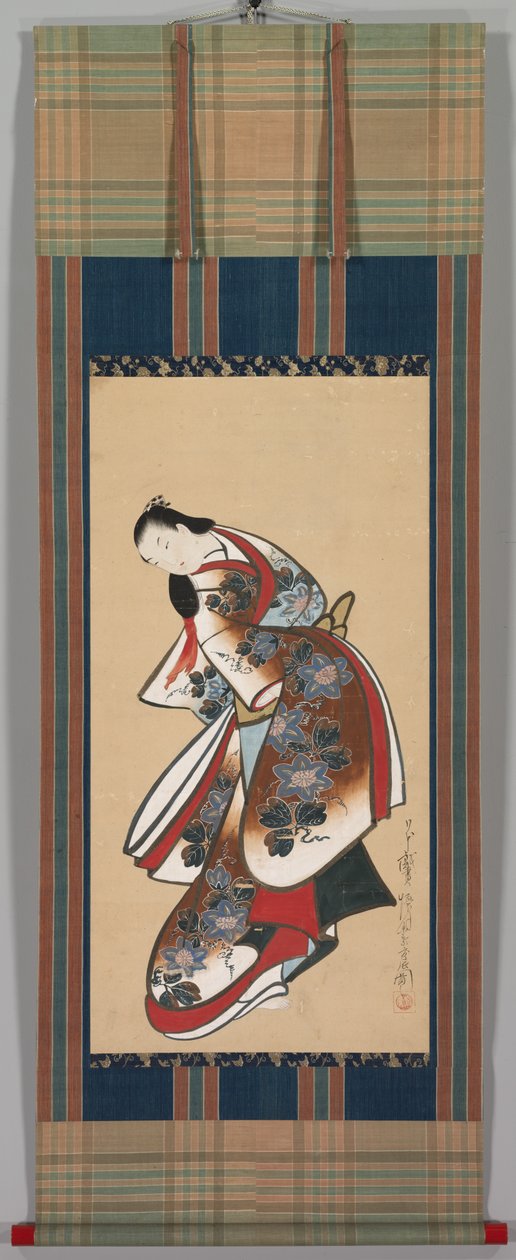 Courtesane, tidlig på 1700-tallet. av Kaigetsudō Doshin