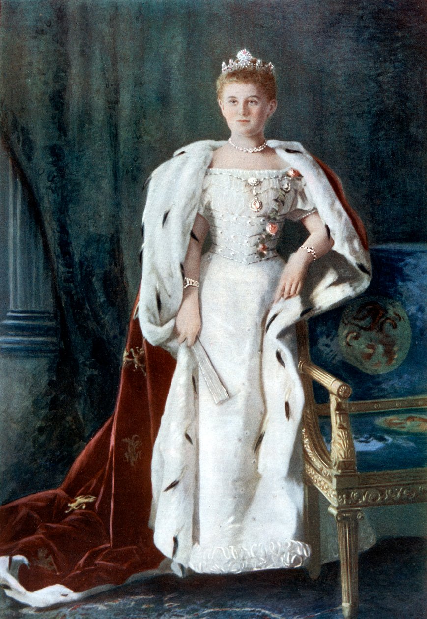 Dronning Wilhelmina av Nederland, tidlig på 1900-tallet. av Kaineke