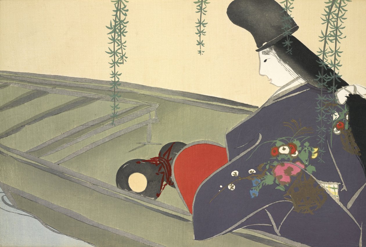 Asazuma-bune, kun fra Momoyo av Kamisaka Sekka