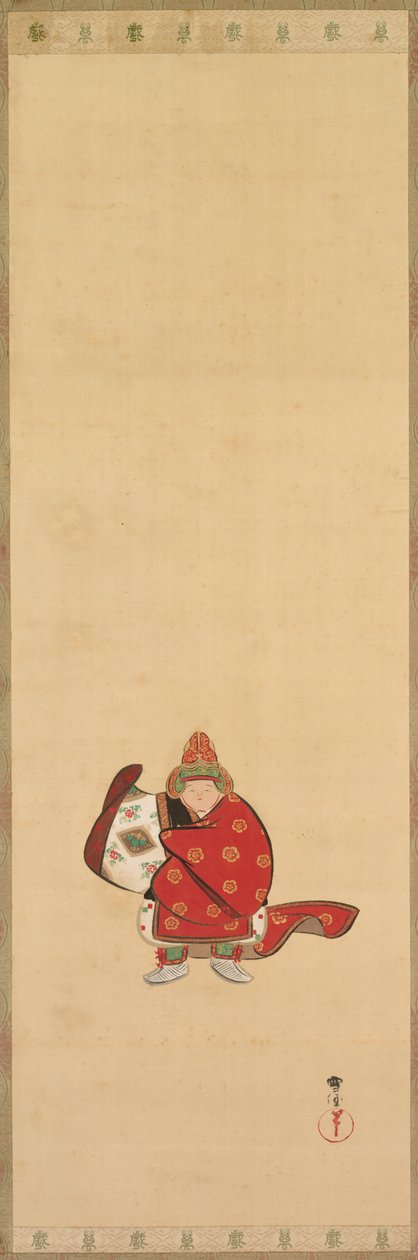 Bugaku-danser, sent på 1800- og 1900-tallet. av Kamisaka Sekka