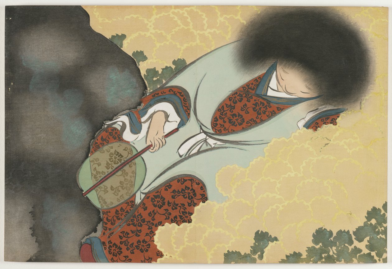 Flowers of a Hundred Worlds (Momoyogusa): Chrysanthemum Boy (Kikujidō) av Kamisaka Sekka