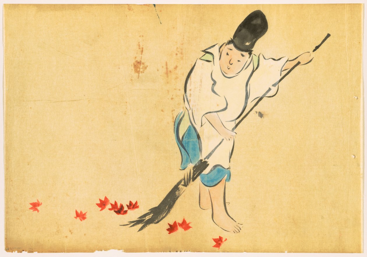 Flowers of a Hundred Worlds (Momoyogusa): Court Guard (Eishi) av Kamisaka Sekka