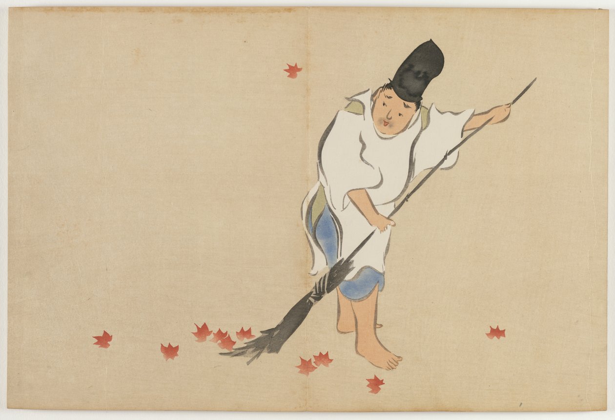 Flowers of a Hundred Worlds (Momoyogusa): Court Guard (Eishi) av Kamisaka Sekka