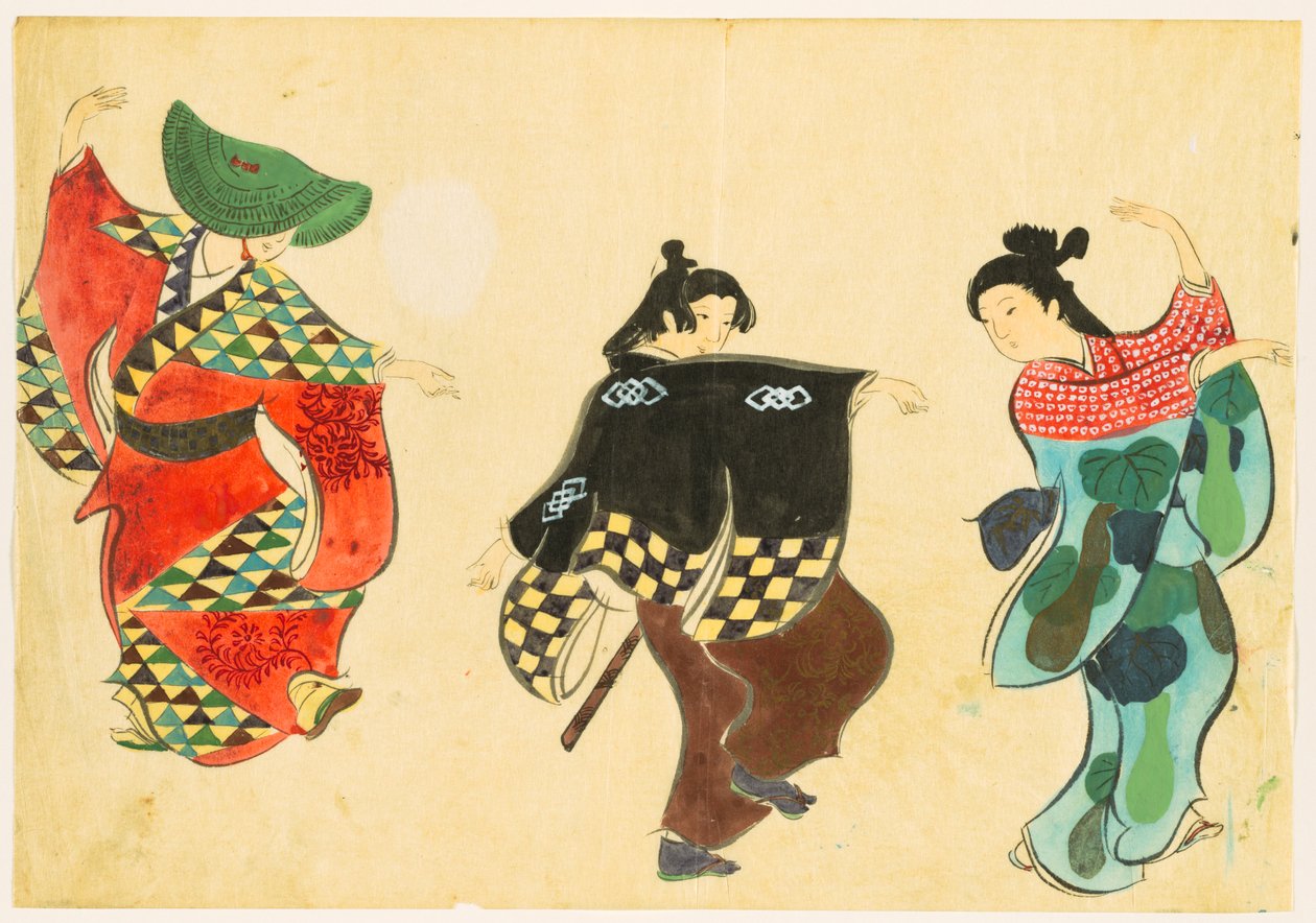 Flowers of a Hundred Worlds (Momoyogusa): Dans (Odori) av Kamisaka Sekka