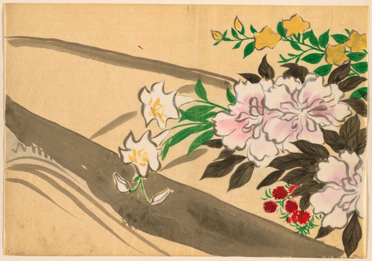 Flowers of a Hundred Worlds (Momoyogusa): Blomsterbåt (Hanabune) av Kamisaka Sekka