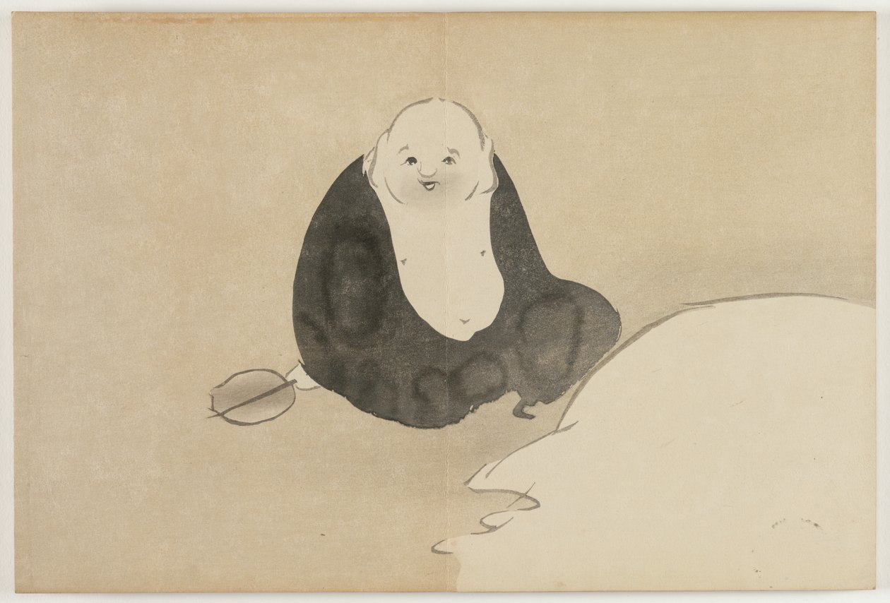 Fours of Fundred wo rlds (Momoyogusa): Hotei av Kamisaka Sekka