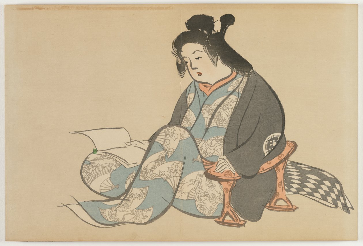 Flowers of a Hundred Worlds (Momoyogusa): Idleness (Tsurezure) av Kamisaka Sekka