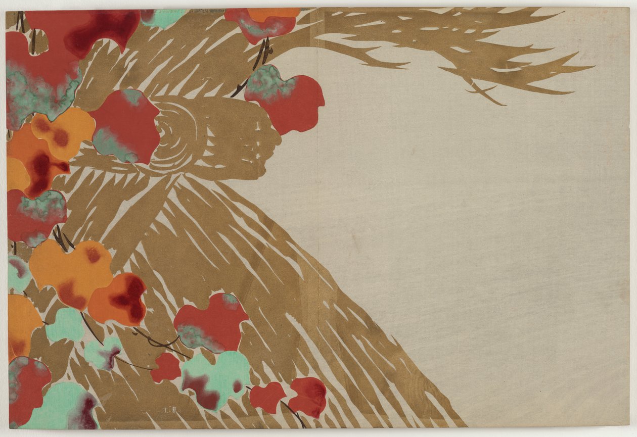 Flowers of a Hundred Worlds (Momoyogusa): Ivy (Tsuta) av Kamisaka Sekka