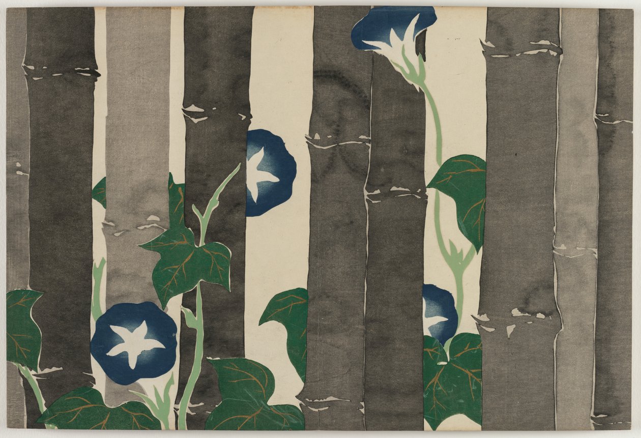 Flowers of a Hundred Worlds (Momoyogusa): Morning Glories (Asagao) av Kamisaka Sekka