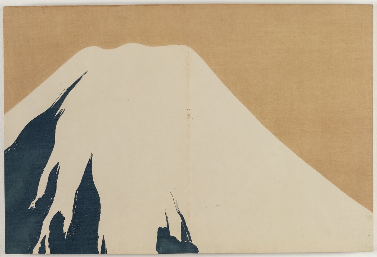 Flowers of a Hundred Worlds (Momoyogusa): Mount Fuji (Fuji) av Kamisaka Sekka