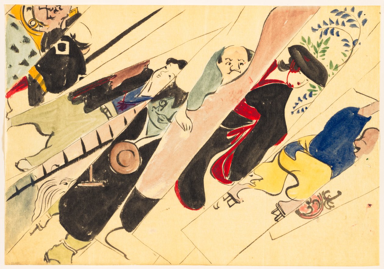 Fours of Fundred worlds (Momoyogusa): Otsue (Otsue) av Kamisaka Sekka