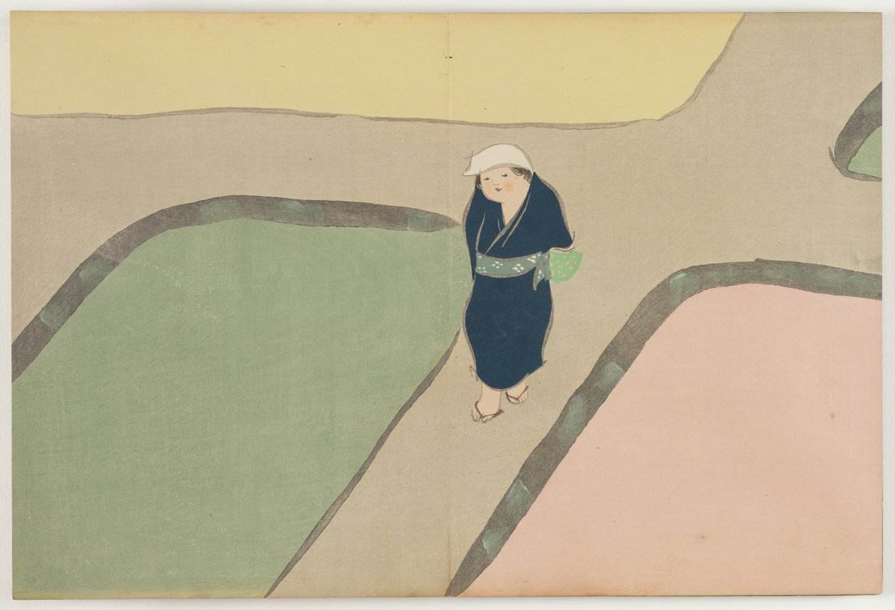 Flowers of a Hundred Worlds (Momoyogusa): Spring Field (Haru no tanomo) av Kamisaka Sekka