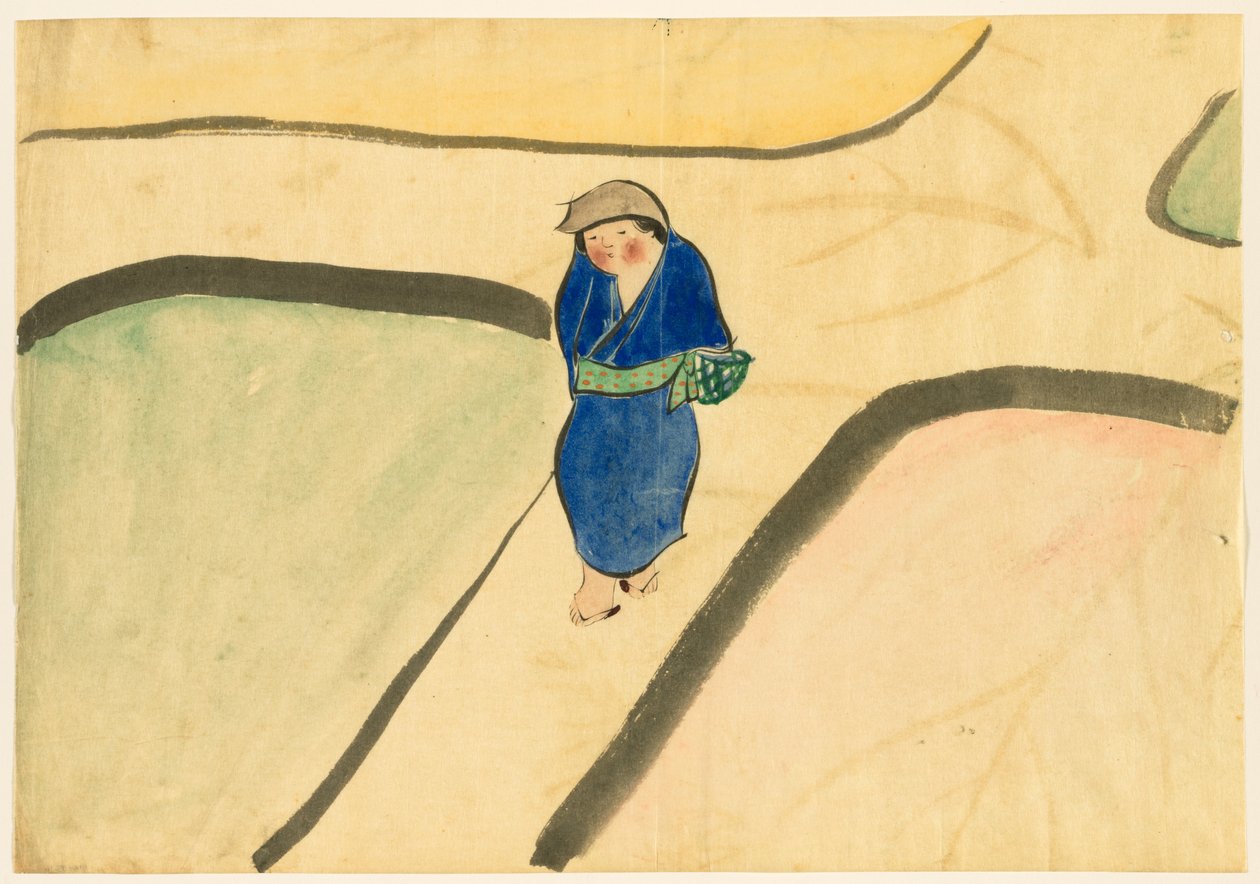 Flowers of a Hundred Worlds (Momoyogusa): Spring Field (Haru no tanomo) av Kamisaka Sekka