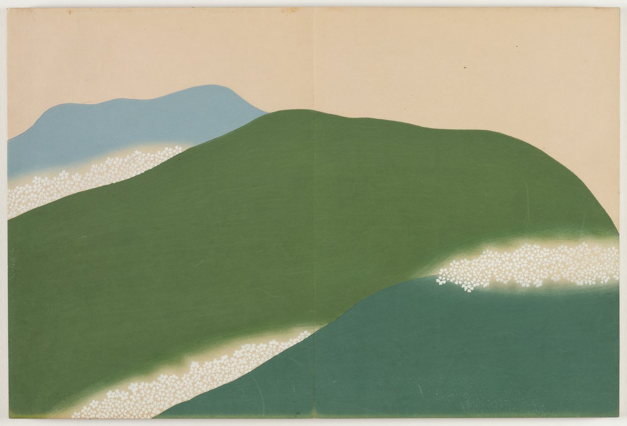 Flowers of a Hundred Worlds (Momoyogusa): Yoshino (Yoshino) av Kamisaka Sekka