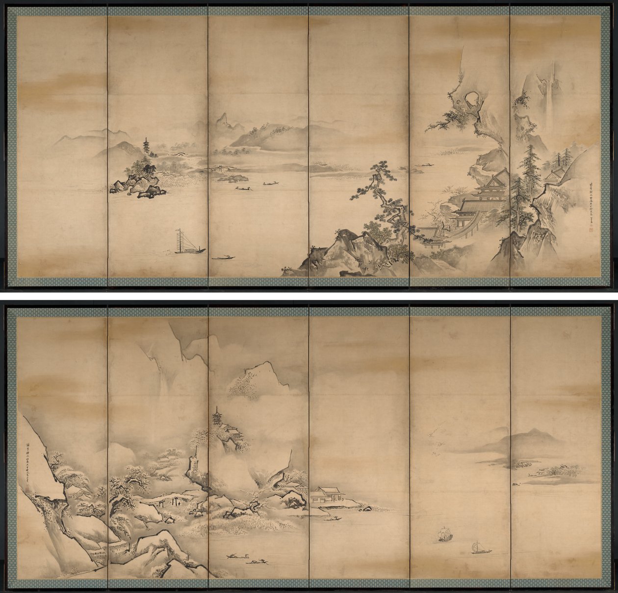 Årstidene av Kanō Tan’yū
