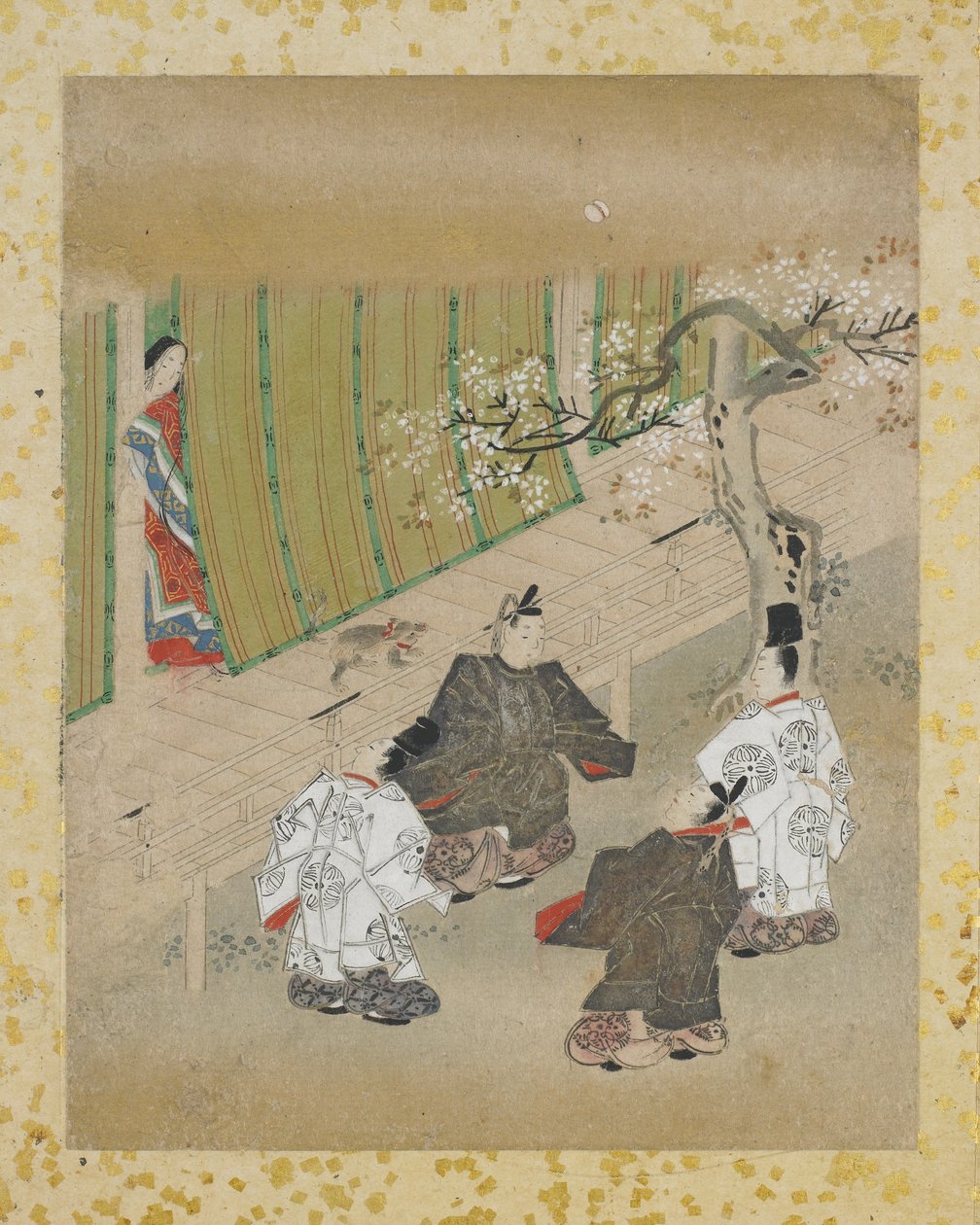 Tjuefire malerier, for det meste illustrasjoner, Edo-perioden (blekk, farge og gull på papir) av Kanō Tan’yū