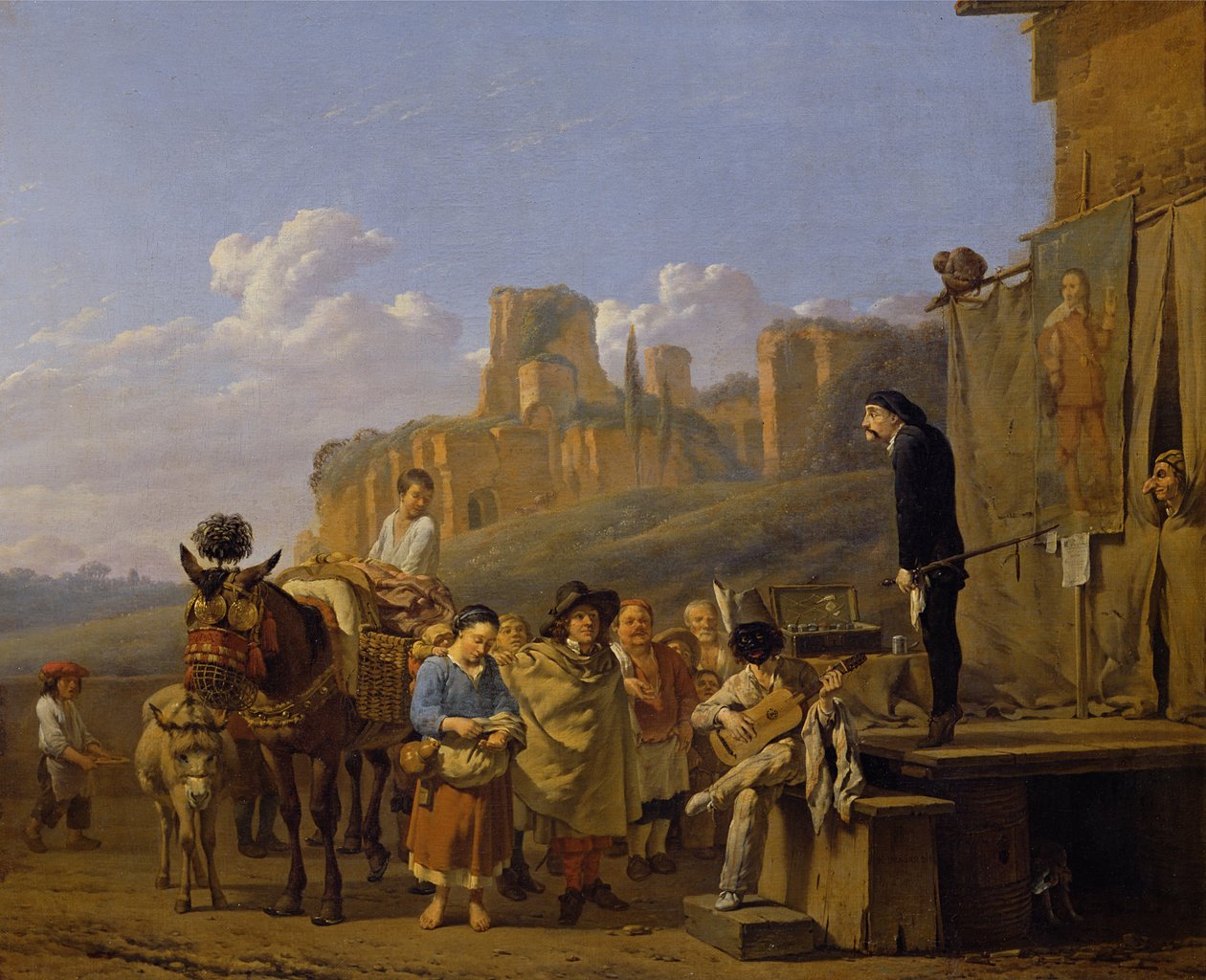 De italienske sjarlatanerne, 1657 av Karel Dujardin